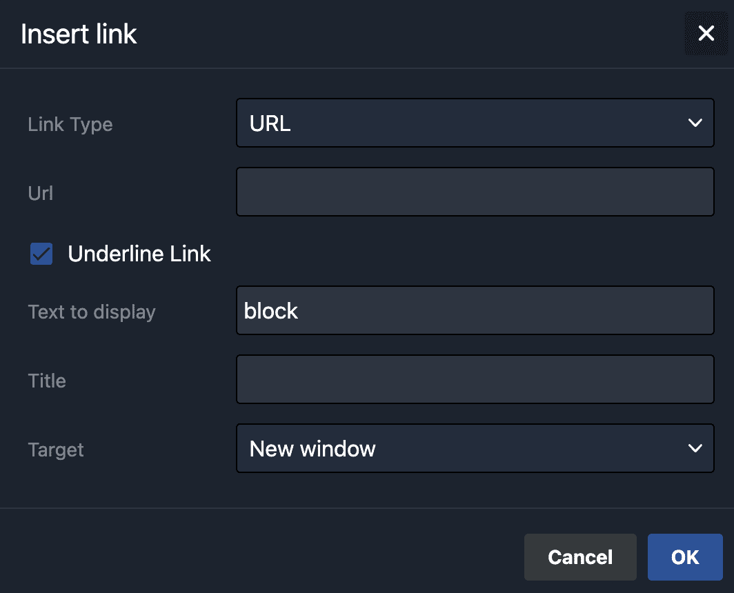 Drag and Drop Editor: Links – Email Marketing Self Help
